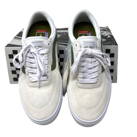 VANS Gilbert Crocket Shoes Women's Skate White Suede Low Sneakers VN0A5JIF133 - Picture 7 of 10